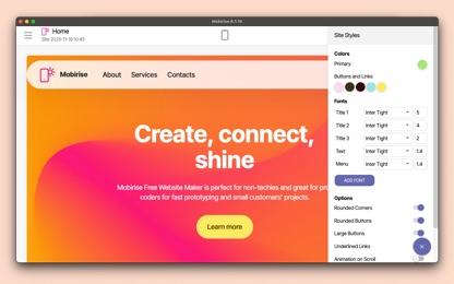 Mobirise Website Builder screenshot 5