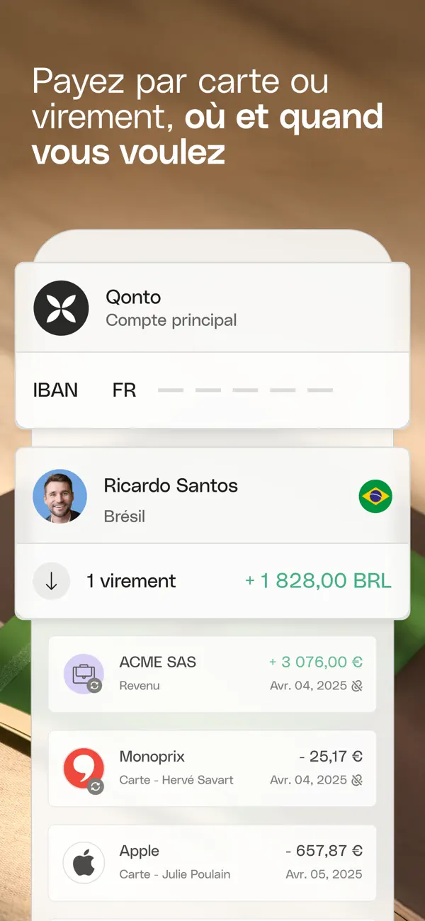 Screenshot #2 pour Qonto: Plus qu’un compte pro