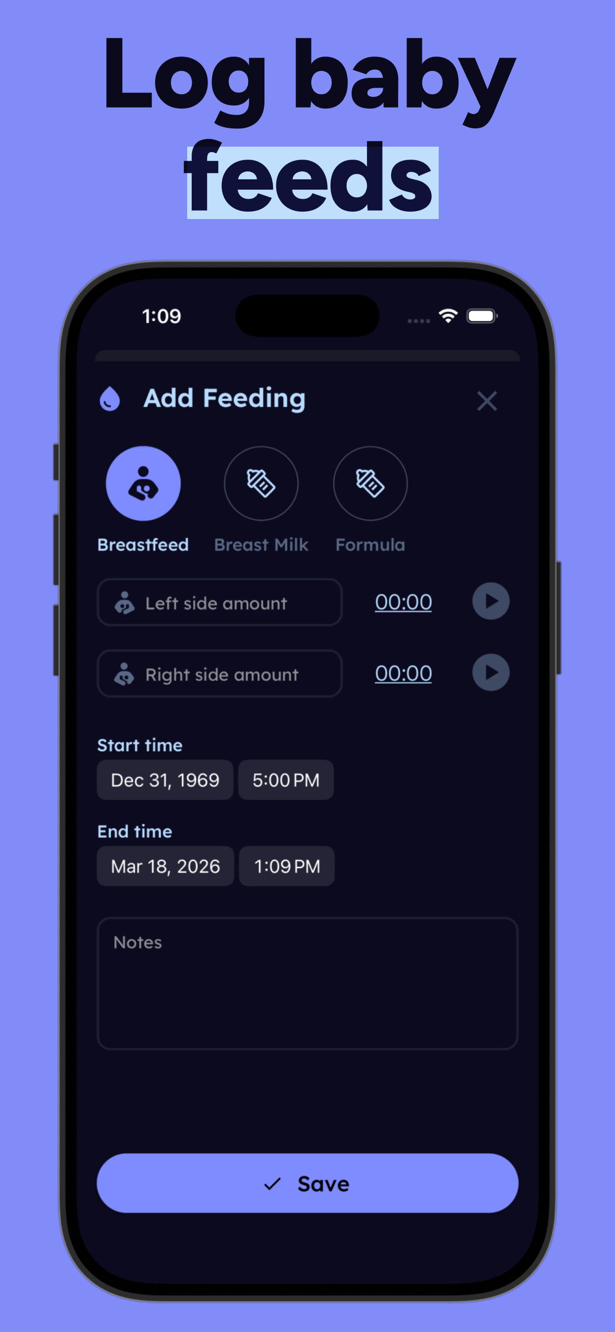 Tinylog: Baby Tracker App