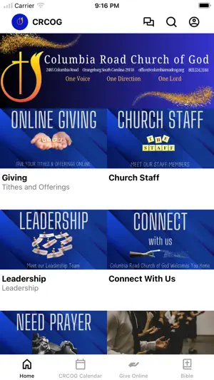 Columbia Road Church of God screenshot 1