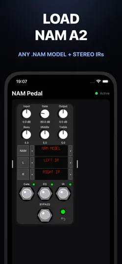 Screenshot von NAM Loader Pedal: AUv3 Plugin auf dem iPhone 1