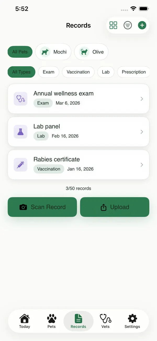Screenshot #3 pour Pet Health Companion