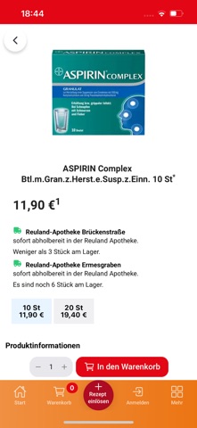 Reuland Apotheke screenshot