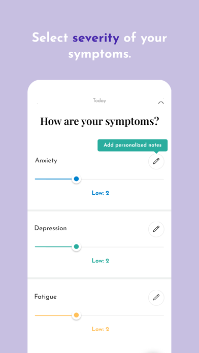 Joyster: Daily Symptom Tracker Screenshot