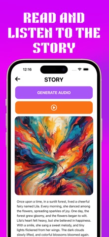 Mythica - AI Stories generator iPhone screenshot