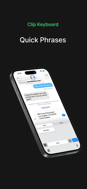 Clip Keyboard - Quick Phrases screenshot 1