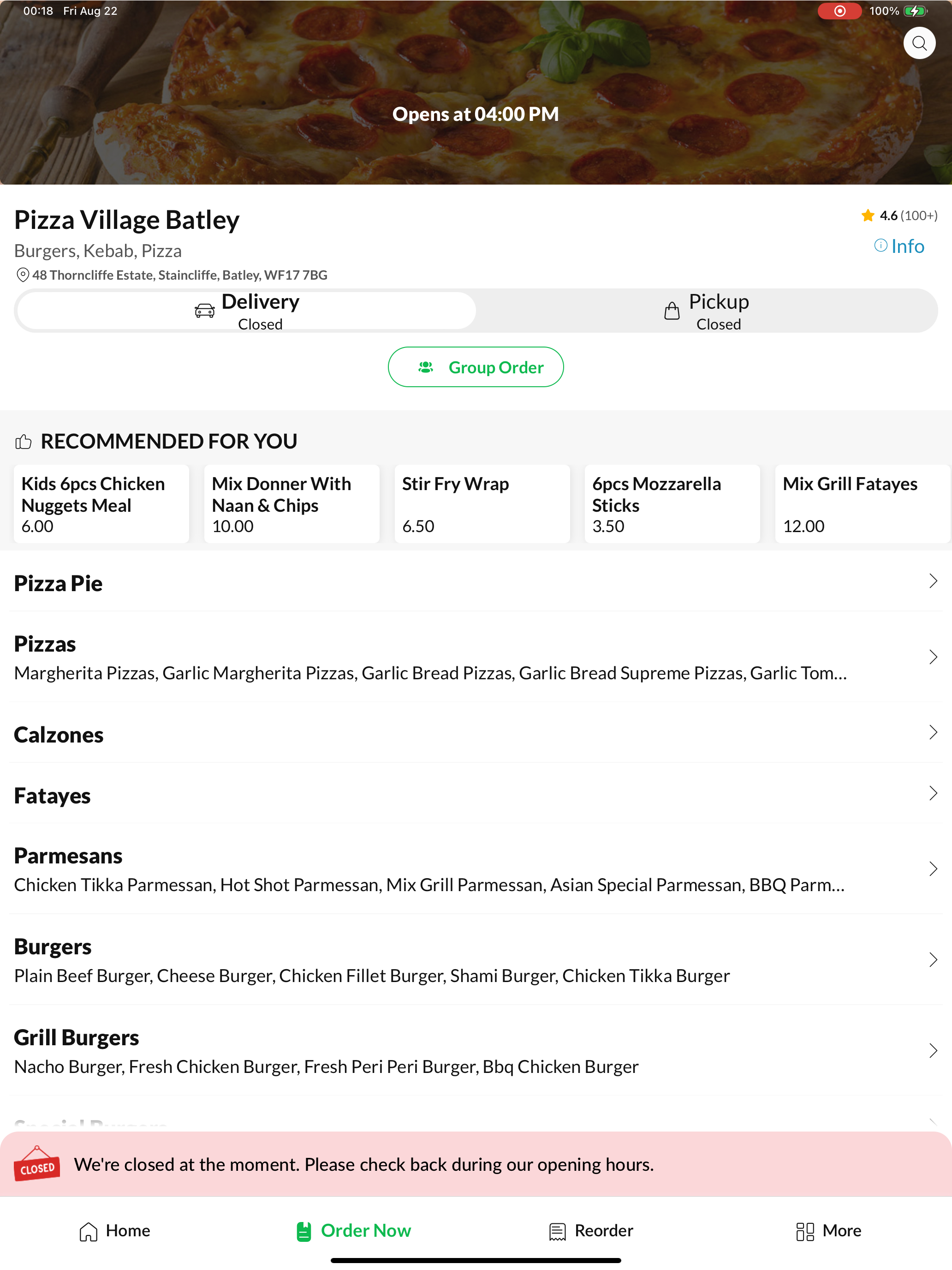 Pizza Village Batley