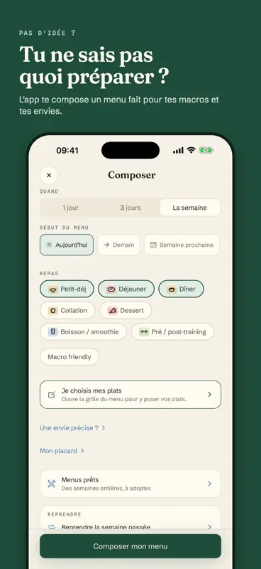 Macro Meal Planner : Menu screenshot 5 of 9