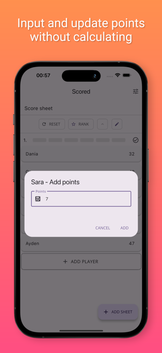 Scored: Simple Scorekeeping Screenshot 4 of 5