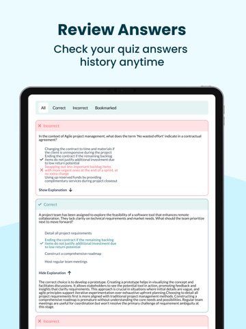 PMI ACP EXAM PREP 2026 iPad screenshot