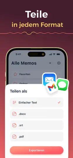 Screenshot von Sprachmemos & Notizen - Breefy auf dem iPhone 5