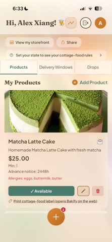 Bakify screenshot