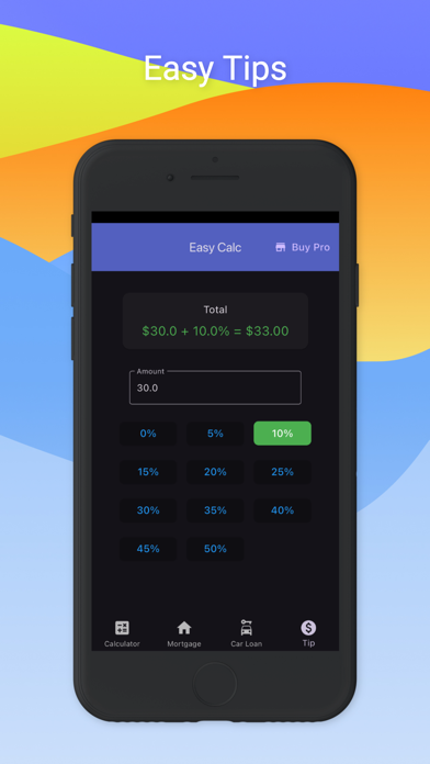 Mortgage Auto loan Easy Calc Screenshot