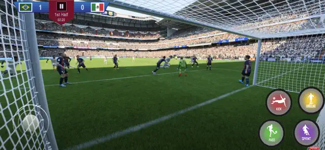 Partido de Fútbol tiro final iPhone screenshot 2