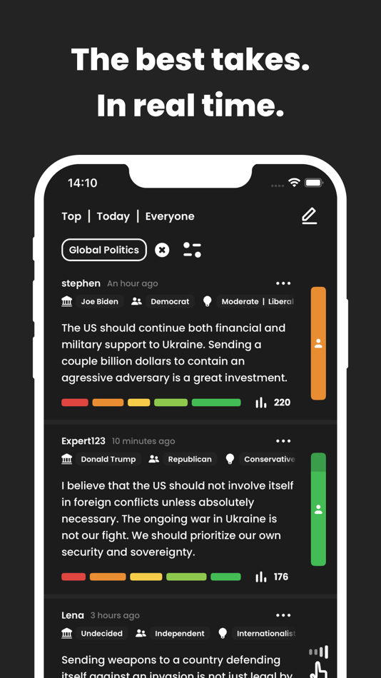 #1. Takes - Where Opinion is Made (iOS) 由: Ferdinand Riedl