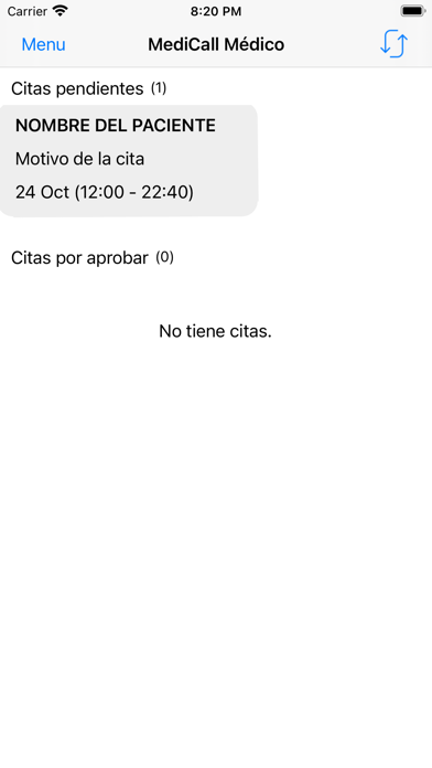 MediCall Médico - Red Salud. app screenshot
