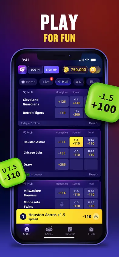 Gwin: Sportsbook For Cash &Fun screenshot 2