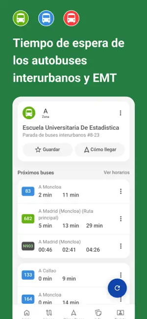 Buses Madrid Tiempo Real screenshot 1