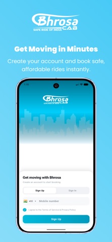 Bhrosa Cab, Auto, Bike iPhone screenshot