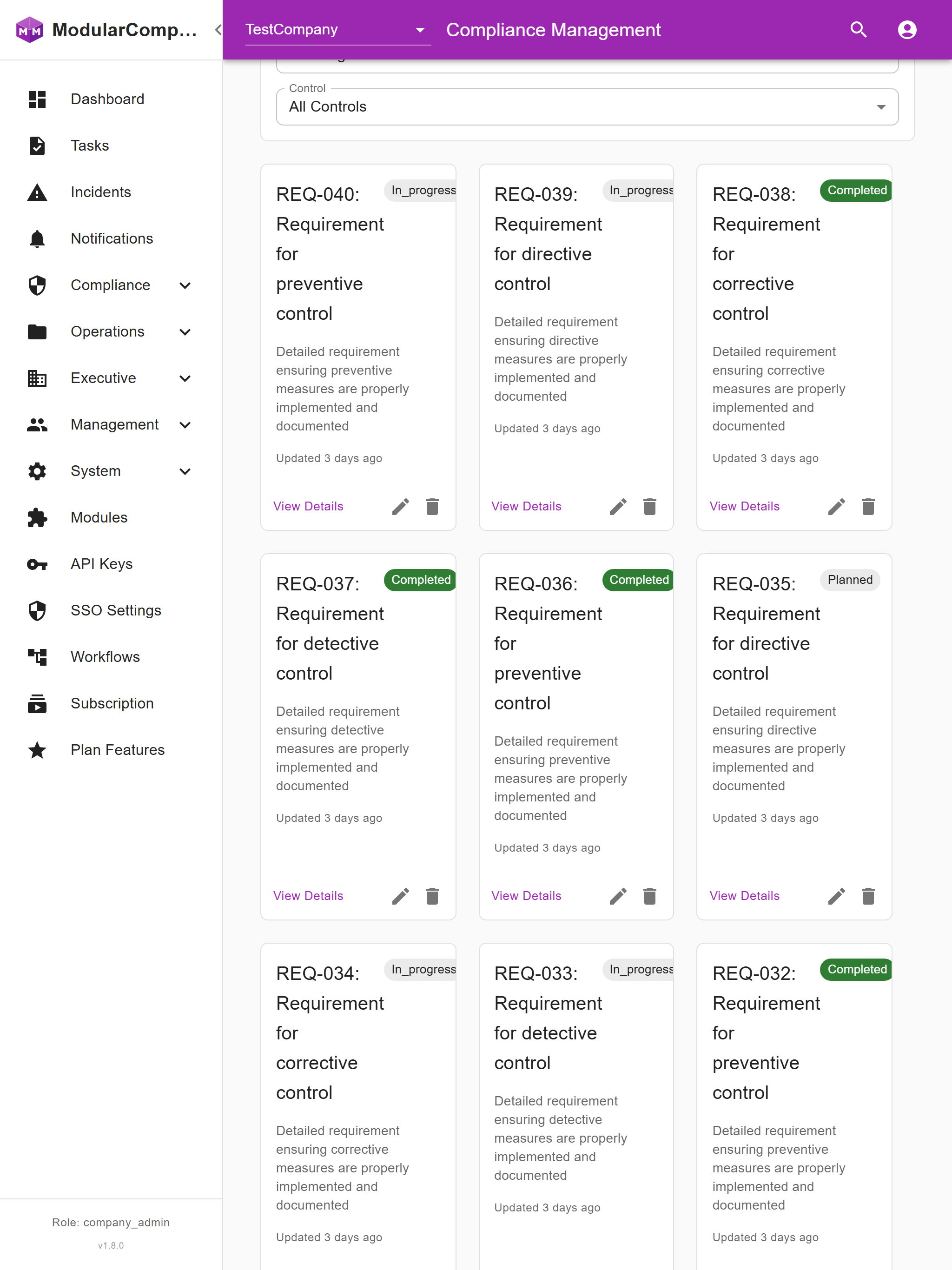 Modular Compliance screenshot 14