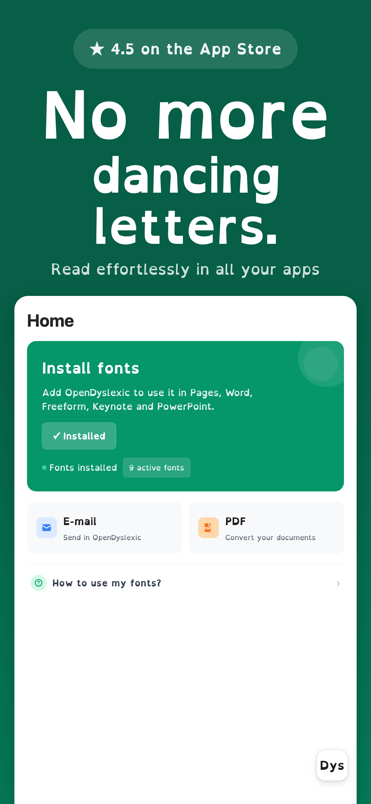 Dyslexia Font Dys OpenDyslexic