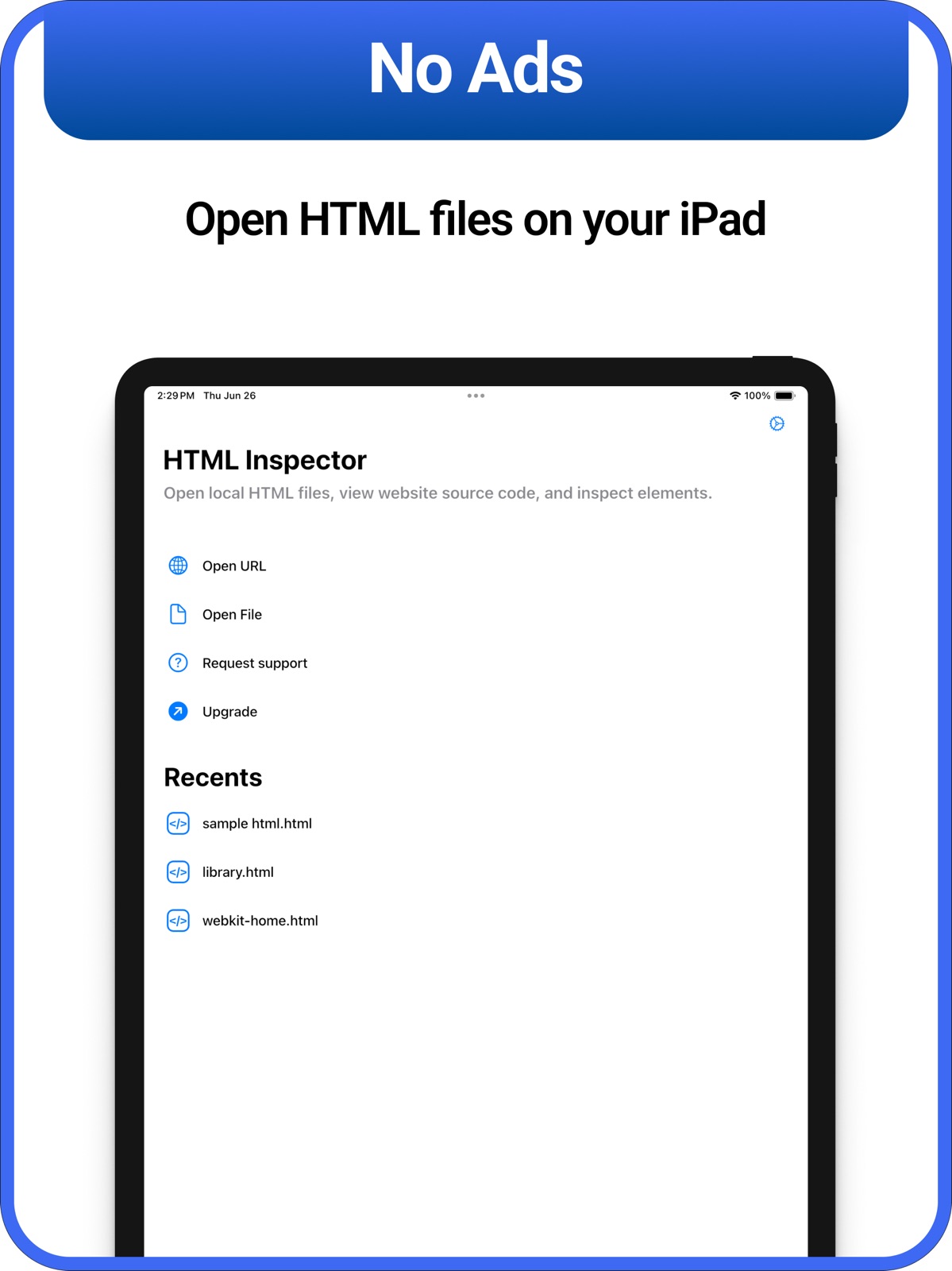 HTML Viewer: View Source ipad screenshot 2