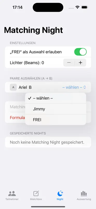 AYTO-Rechner screenshot 3 of 5