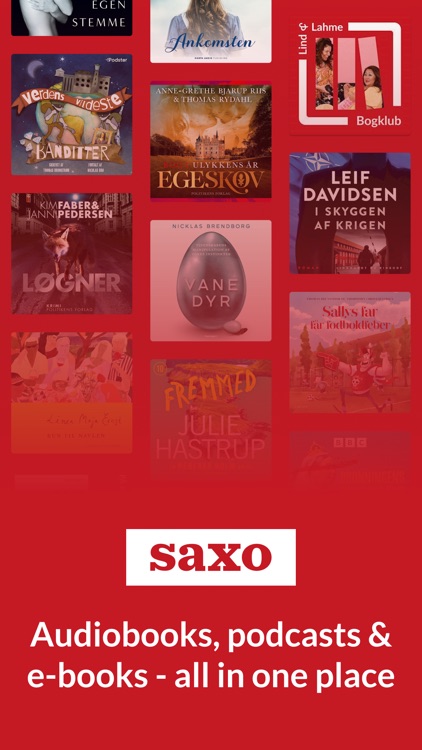 Saxo: Audiobooks & E-books