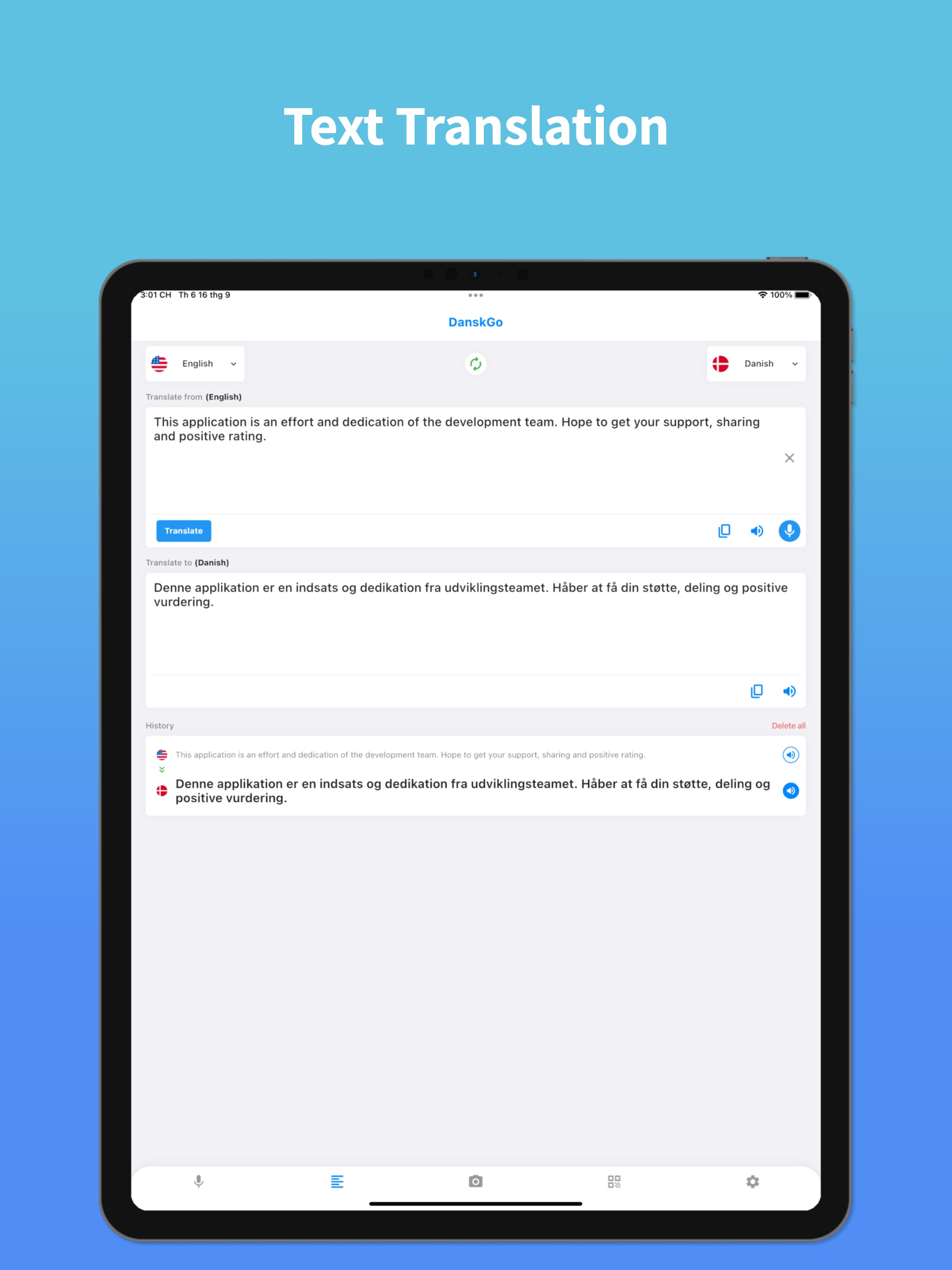 Danish Translator & Learn +