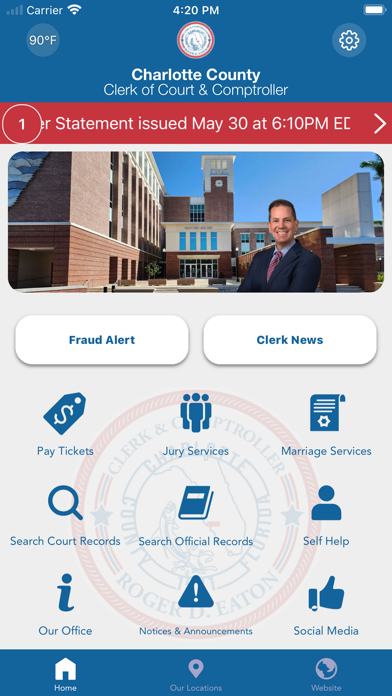 Charlotte Clerk of Court Screenshot
