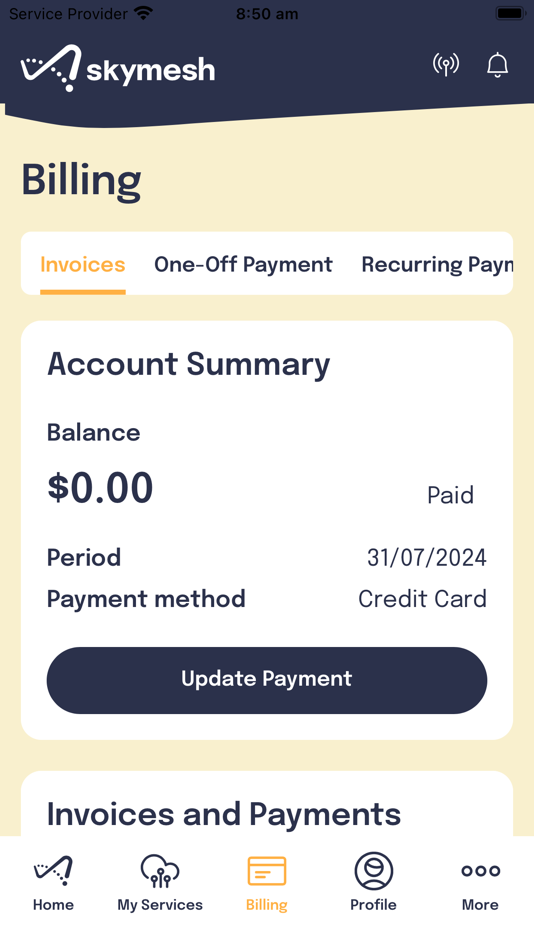 #7. My Skymesh (iOS) 게시자: skymesh