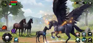 Magic Pegasus Dark Flying 3D screenshot 3