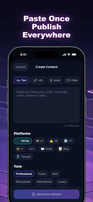 RepurposeAI screenshot 2