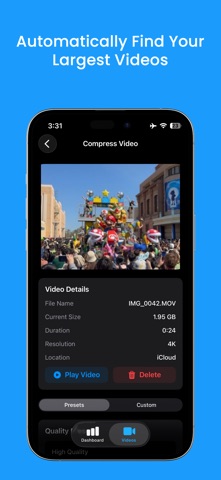 Klin: Resize & Compress Video Screenshot 2 of 4