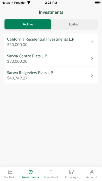 Sarwa Real Estate Investment Screenshot