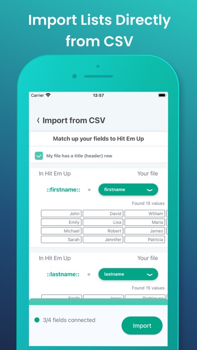 Hit Em Up: Mass Text Bulk SMS iPhone screenshot 9 - Social Networking app