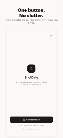 ShotDate: Photo Date Stamper Screenshot 3 of 4