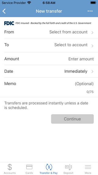 Custer Federal State Bank Screenshot
