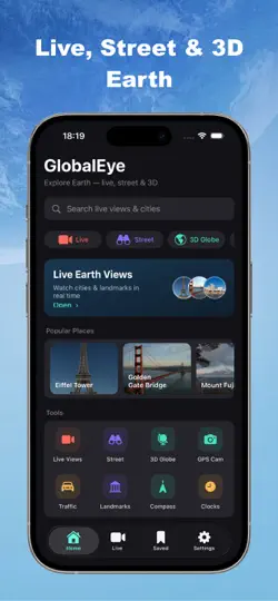 Скриншот GlobalEye: Trip Planner Globe на iPhone 1