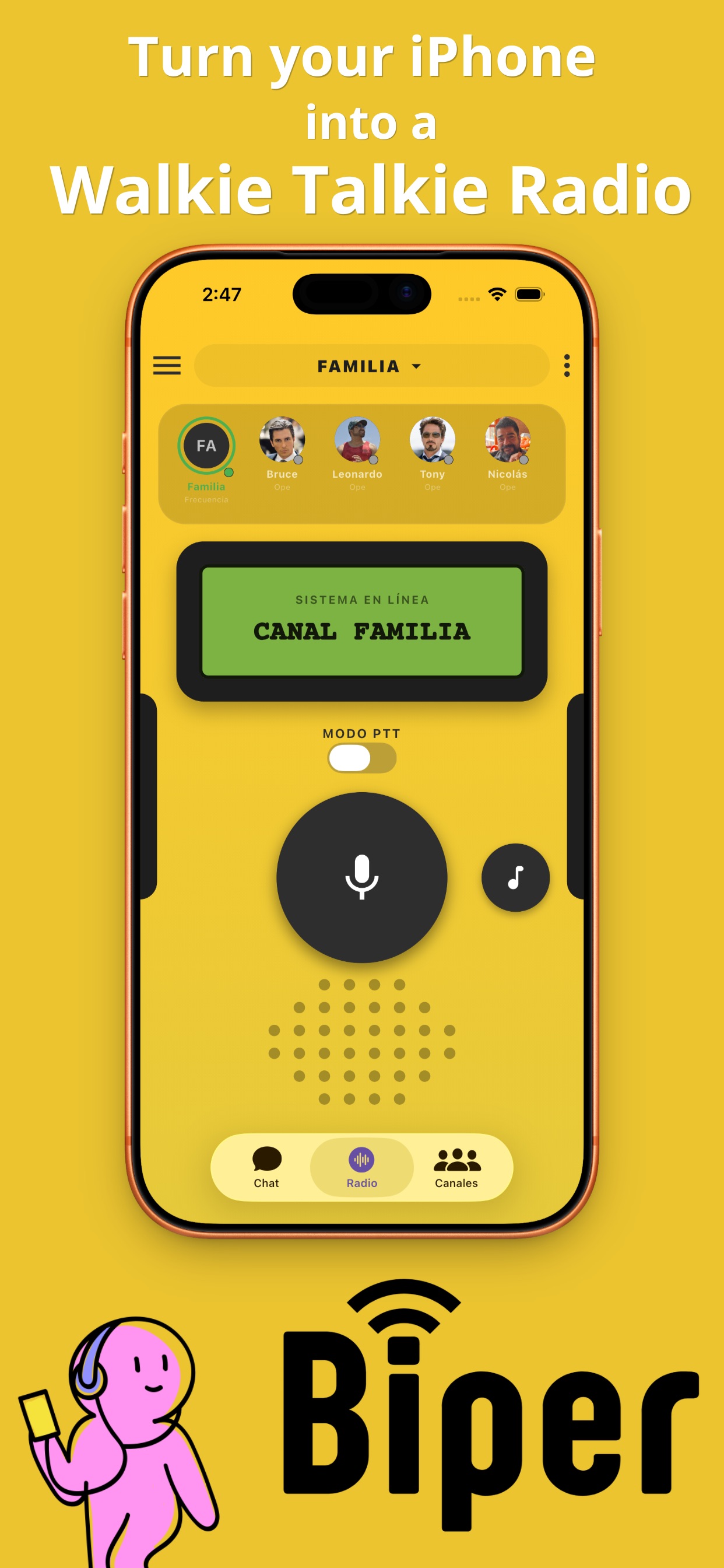 Screenshot 5 of Biper - Walkie Talkie
