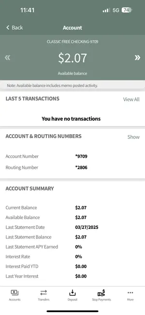 Classic Bank Mobile screenshot 1