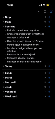 Vendredi iPhone screenshot