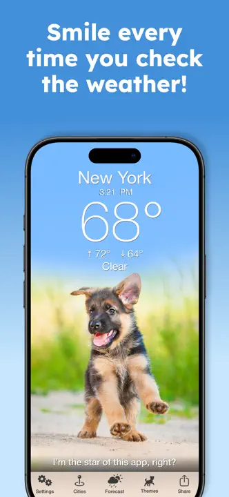 Weather Puppy Forecast + Radar: Screenshot 1 von 4