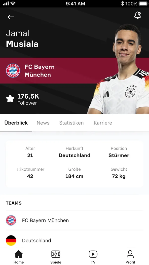 OneFootball - Fußball News iPhone App Screenshot 9 – Sport