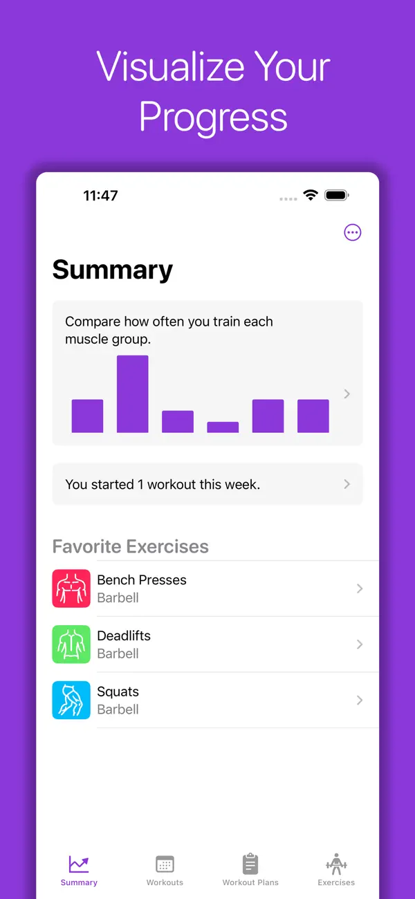 Screenshot #3 pour Gym Workout Logs