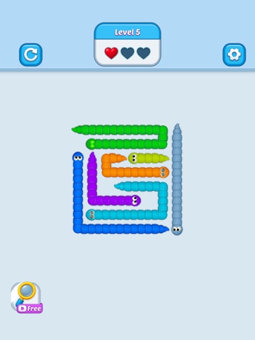 Wiggle Escape: Snake Puzzle iPad screenshot