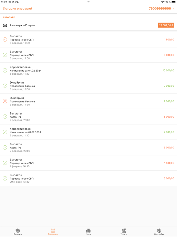 Ural.Taxi iPad screenshot 4 - Business app
