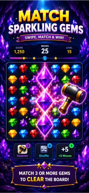 Crystal Crush: Puzzle Game screenshot 2