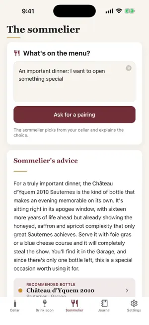 Caviste: Wine Cellar & Scan screenshot 2
