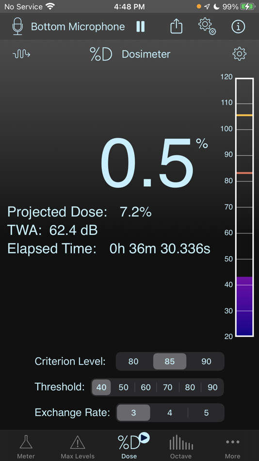 #5. SoundMeter X (iOS) 来自: Faber Acoustical, LLC